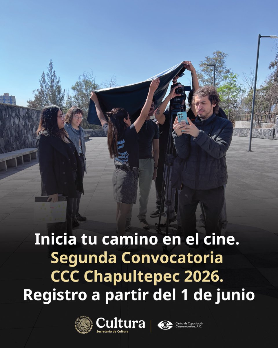 El registro de la segunda convocatoria para aprender cine gratis en el CCC Chapultepec está por comenzar.jpg